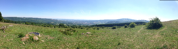 Blick vom Himmeldunkberg nach Thringen